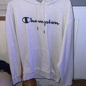 Light grey champion hoodie
